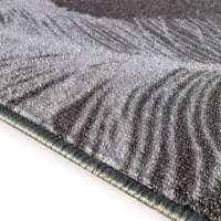 Dizajn perja prilagođene veličine smeđa, siva boja bez klizanja gumena podloga široka po vašem izboru tepiha za
