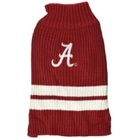Kućni ljubimci prvi kolegijalni džemper za pse Alabama Crimson Tide - licencirani topli akrilni pleteni.