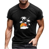muške košulje od palme, Ležerne elegantne majice s okruglim vratom, široke sportske košulje za velike i visoke