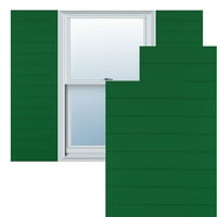 Ekena Millwork 18 W 80 H TRUE FIT PVC Horizontalni sloj Moderni stil Fiksni nosač, Viridian Green