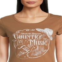 Unajmljena juniors country glazba grafička majica s kratkim rukavima