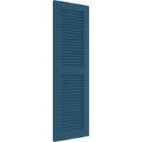 Ekena Millwork 18 W 25 H True Fit Pvc Two Equal Louver rolete, SOJOURN BLUE