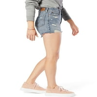 Potpis Levi Strauss & Co. Juniors 'Curvy High Rise Cut-off Short-Shorts Shorts