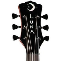 Akustična električna gitara s Prešitim gornjim dijelom bez izreza - Prozirna crna