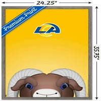 Zidni plakat maskote Los Angeles Rams S. Preston Rampage, 22.375 34