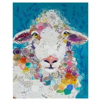 Umjetnička galerija remek -djela volim Ewe Sheep Elizabeth St. Hiliare Canvas Art Print 22 28