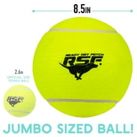 Franklin PET PUMP SET SET FETCH Predimenzionirana pseća teniska lopta - 8,5 Jumbo Size - pumpa uključena
