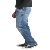 Silver Jeans Co. Muški Eddie opušteni traperice s konusnim nogama, veličine struka 28-42