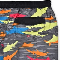 Laguna Boys Upf 50+ morskih morskih pasa Swim Swim Trunk kratke hlače sa stražnjim džepom, veličine 8-20
