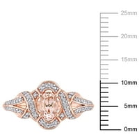 Ženski zaručnički prsten od 10-karatnog dijamanta od 10-karatnog dijamanta od 10-karatnog dijamanta u obliku ovalnog