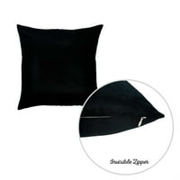 Navlake za jastuke od poliestera 18 18 u crnoj boji 2 komada