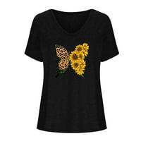 Ljetne majice Plus size, ženske modne Ležerne majice s printom, široke majice kratkih rukava Plus size, bluza