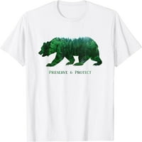 Očuvajte i zaštitite majicu divljih životinja Nacionalnog parka Vintage