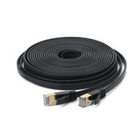 Bakreni kabel od 10Gbps, propusnost 600Mhz, kabel za zakrpu ravne mreže, crni, 5m