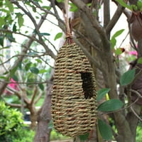 gnijezdo ptice hirigin, ručno tkani viseći kavez trava koliba za vrapce kanarice