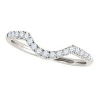 Mauli Jewels zaručnički prstenovi za žene 1. Karat Halo Sapphire i Diamond Bridal Set 4-prog 14K bijelo zlato