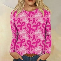 Ženski modni casual pulover s okruglim vratom s printom, gornji dio, Bluza