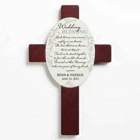 Personalizirani vjenčani dar - zidni križ za blagoslov vjenčanja