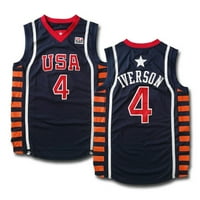 Prilagođeni muški sportski navijački košulja zašiljeno ime USA košarkaški dres