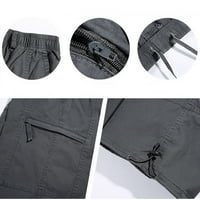 Muške ležerne hlače sportske kratke hlače kombinezon hlače džepni zatvarač na otvorenom hlače odjeću