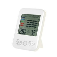 Huaai Display Digital s alarmom higrometra Alarm LCD i alati i poboljšanje kuće White