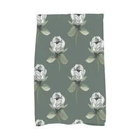 Cvjetna gomila zeleni cvjetni print kuhinjski ručnik