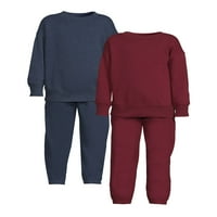 Atletic Works Boys Fleece Twicring i Joggers, set od 4 komada, veličine 4- & Husky