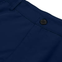 Susanne teretne hlače za muškarce opušteni zip up s džepovima muški kapris hlače za haljinu gumb muške trenerke