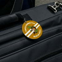 Timska okrugla oznaka za prtljagu-osobna iskaznica, Ručna Prtljaga na koferu