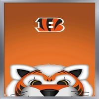 Cincinnati Bengals-maskota S. Prestona, plakat na zidu, 14.725 22.375