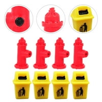 Mini model kante za smeće Mini kanta za smeće kućica za lutke Mini vatrogasni hidrant mini vatrogasni hidrant