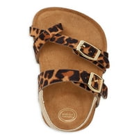 Wonder Nation Lucky Leopard Slipad Slide sandala