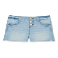 Wonder Nation Girls Gumb Fly Traper Shorts, veličine 4- & Plus