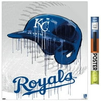 Kansas City Royals - plakat kaciga za kacigu, 22.375 34
