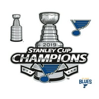 Fathead St. Louis Blues: Logo prvaka Stanley Cupa - Veliki službeno licencirani NHL uklonjivi zidni naljepnica