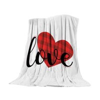 Ljubavna deka za Valentinovo, izolirana zimskim flanelom s digitalnim tiskom, domaća toplina