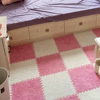 Set za slagalicu za tepihe za tepihe za jednostavnu instalaciju kvadratna pahuljasta pločica za tepihe Plišana