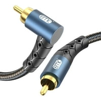 Niskotonski kabel, 24-inčni pozlaćeni najlonski pleteni audio kabel, dvostruko zaštićeni digitalni analogni kabel