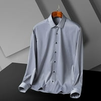 Polo majice za muškarce jednobojna košulja dugih rukava ležerna poslovna košulja bez glačanja kombinezon