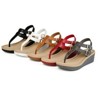 Brinley Co. Womens T-Strap klina sandala