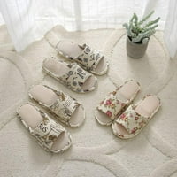 Lanene Ležerne udobne kućne papuče za muškarce i žene, vrtni proizvodi za kućanstvo, cipele s otvorenim prstima