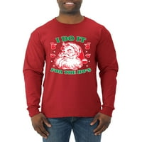 Učinite to za hos xmas ružni božićni džemper muški košulja dugih rukava, crvena, mala