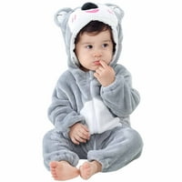 Prodaja Pidžame Povratak u školu za djecu spavaćica pidžama jesen zima Uniseks beba plišani kombinezon jednodijelni