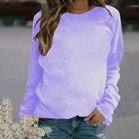 jesenska majica s kapuljačom za žene, Slatki puloveri s okruglim vratom s dugim rukavima, grafički vrhovi od 92-a,