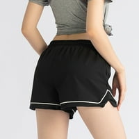 Ženske kratke hlače za trčanje elastične kratke hlače visokog struka sportske kratke hlače za vježbanje s džepovima