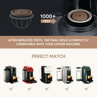poklopac kapsule za kavu za višekratnu upotrebu kapsule za višekratnu upotrebu, poklopci + ljuska kapsule od 150