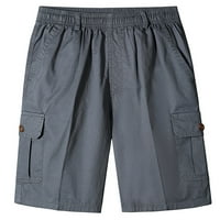Muški džepni gumbi, jednobojne kratke hlače za slobodno vrijeme, putne hlače, bejzbol hlače, estetske hlače, hlače