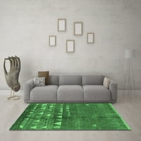 Moderni unutarnji tepisi, Okrugli, smaragdno zeleni, promjera 8 inča
