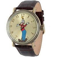 Muški Vintage satovi u A-listi s futrolom od starinske legure u zlatnoj smeđoj kožnoj traci