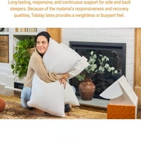 Pakiranje potpuno prirodnih jastuka za spavanje u kasnim noćima s uklonjivim pokrivačem od tencela veličine mumbo-mumbo.